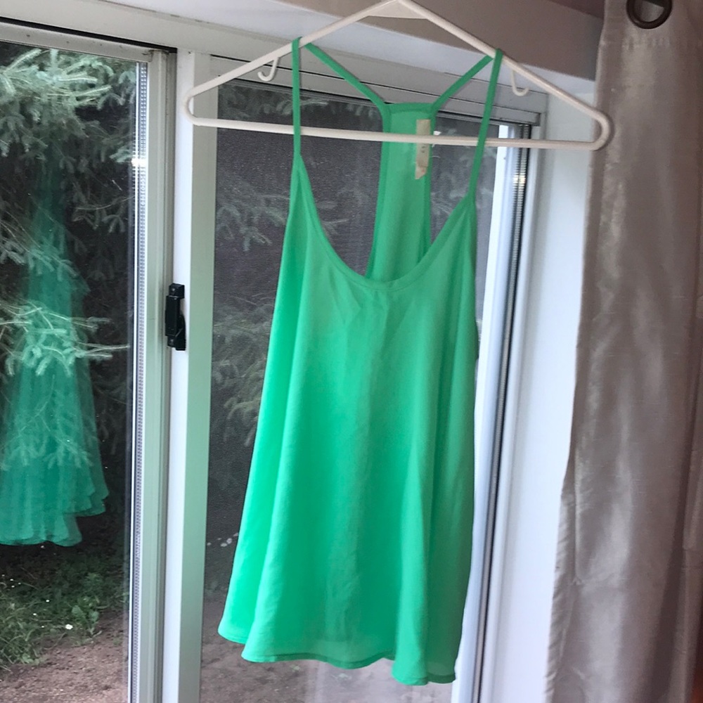 Green woman’s tank top
